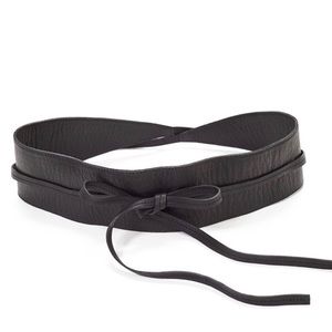 Eileen Fisher Leather Obi Belt